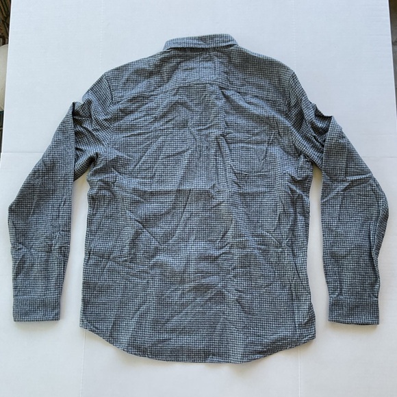 NWOT Dakota Grizzly Button Down Long Sleeve Shirt Blue Plaid Men’s Large - Picture 3 of 3